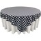 Square Tablecloth 72 x 72 Inch Gingham Checkered Polyester Overlay Use